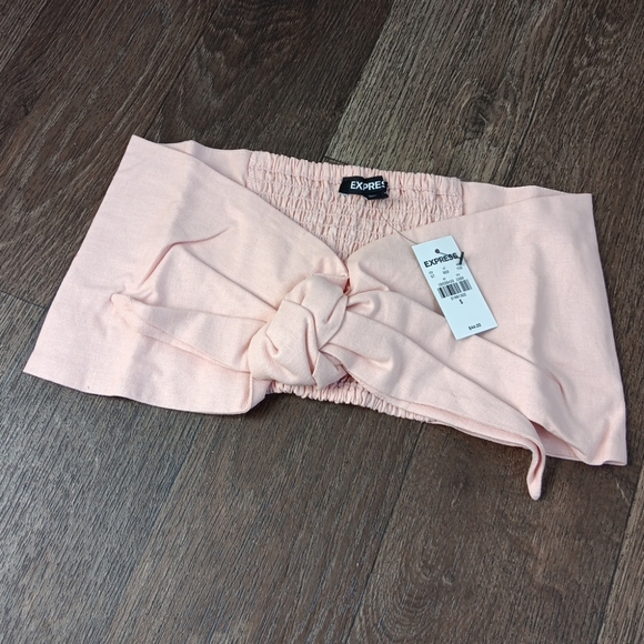 Express Baby Pink Crop  Top New Size S Very Cute - Picture 1 of 5